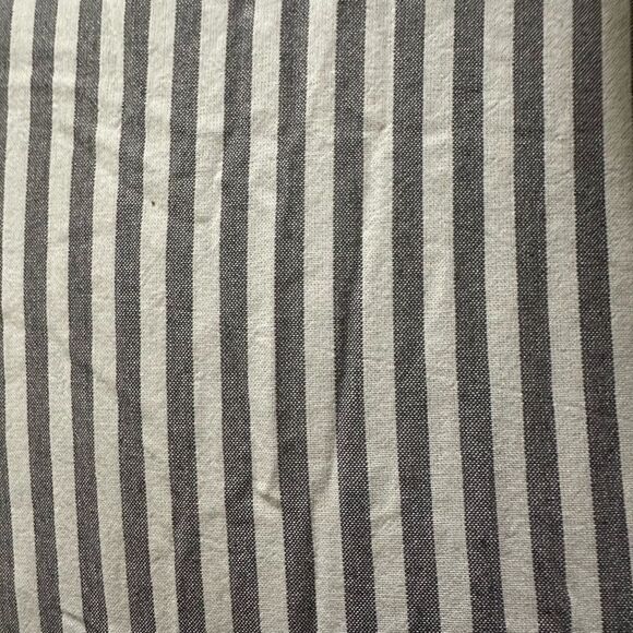 Casaluna heavyweight linen blend full queen comforter grey/white stripe - Picture 10 of 11